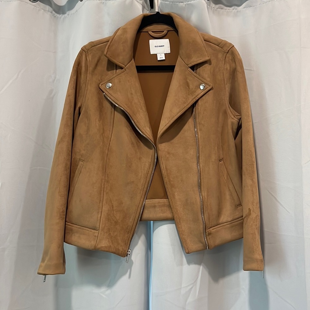 Old Navy Faux-Suede Moto Jacket